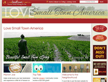 Tablet Screenshot of lovesmalltownamerica.com